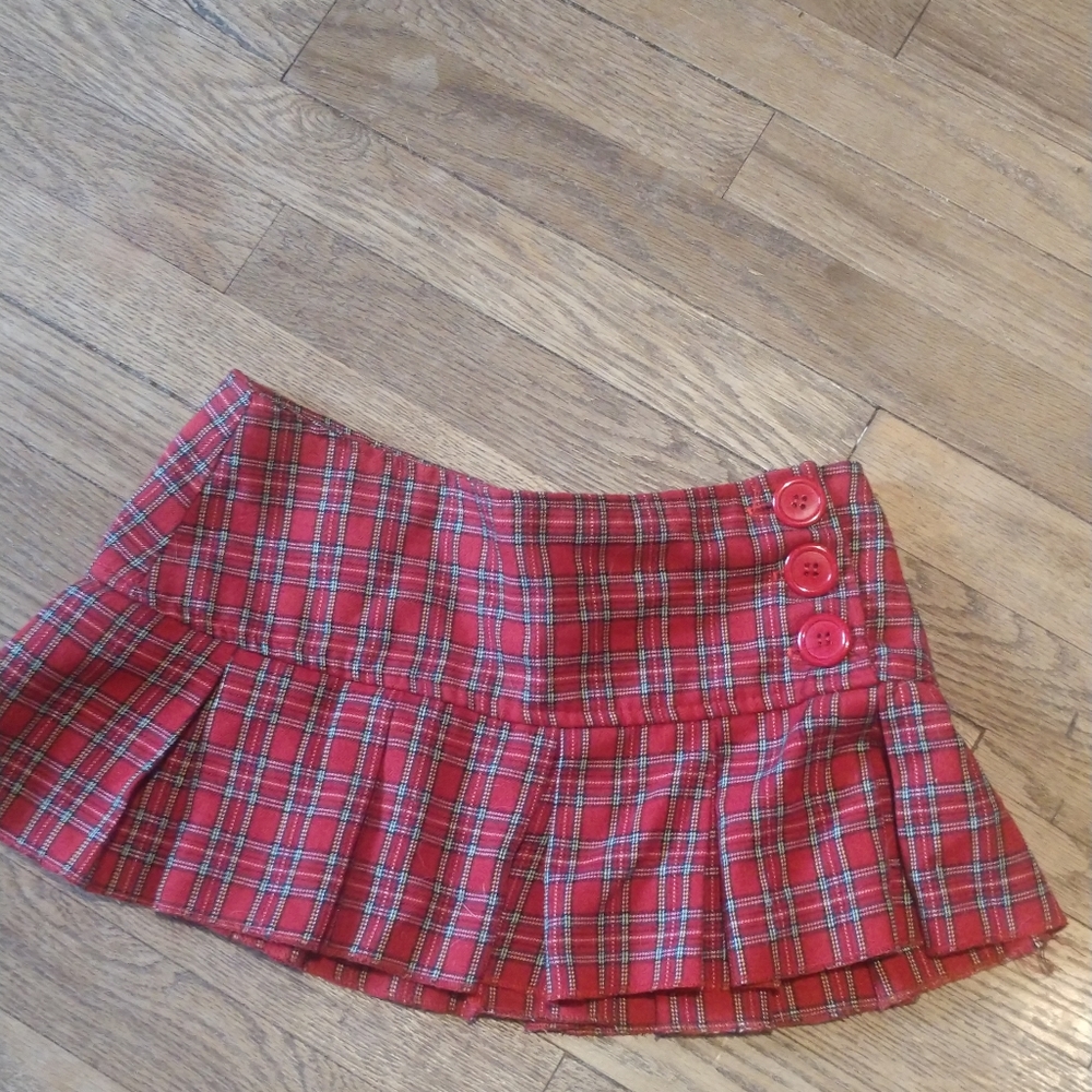 Plaid school girl skirt